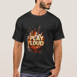 Camiseta Tocar Guitarra Energia Alta