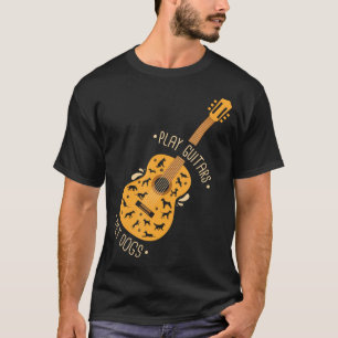 Camiseta Tocar Guitarras Cachorros De Pet I Cachorros E Ama