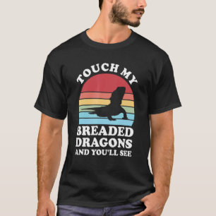 Camiseta Tocar Meus Dragões Penteados E Você verá Pet Beard