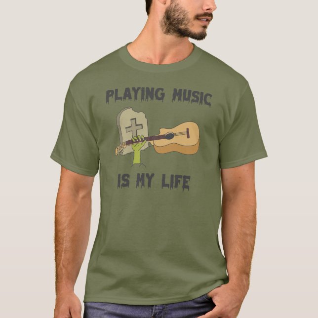 Camiseta Tocar Música É Minha Vida (Frente)