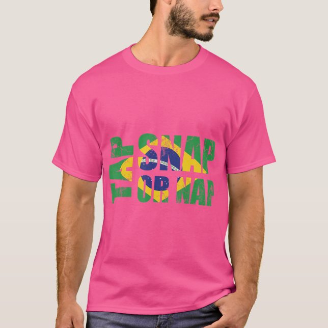 Camiseta Tocar No Snap Ou Nap No Brasileiro Jiu-Jitsu Brasi (Frente)