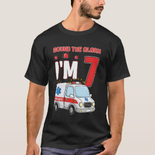 Camiseta Tocar O Alarme Estou Com 7 Anos De Idade Aniversár