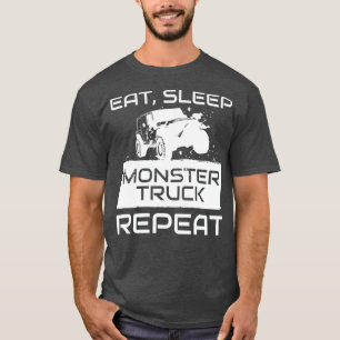 Camiseta Tocar o Sleep Monster Truck Repetit Car Tuning