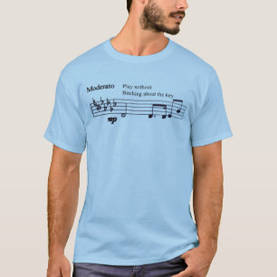 Camiseta Tocar Sem Queixar-se da Tonalidade