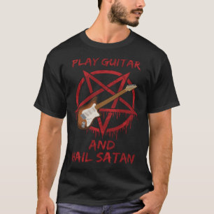 Camiseta Tocar Violão e Satã de granizo