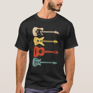 Camiseta Tocas de Guitarra Art Homens Mulheres Vintage Acús
