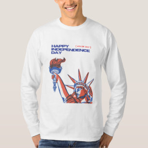 Camiseta Tocha de Liberdade Estilizada para o Dia da Indepe