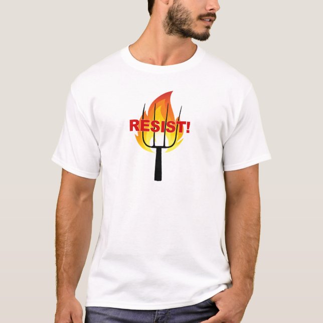Camiseta Tocha de resistência e garfo (Frente)