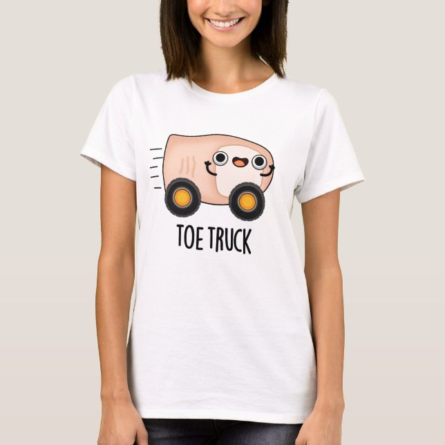 Camiseta Tock Truck Engraçado Anatomia Corpo Peças Pun (Frente)