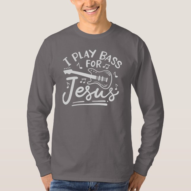 Camiseta Toco Bass Por Jesus Guitaristas Cristãos (Frente)