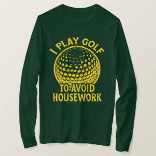 Camiseta Toco Golfe para Evitar o Presente de Golfe Engraça