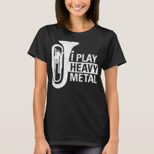 Camiseta Toco Presentes Engraçados de Metal para Marchar Ba