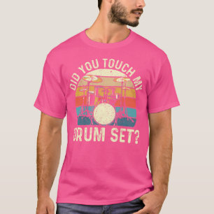 Camiseta Tocou No Conjunto Do Tambor - Drummer Retro