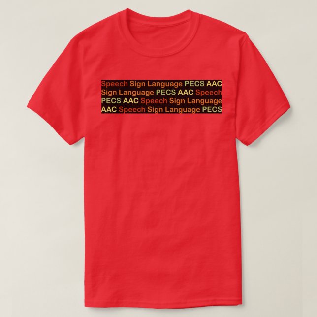 Camiseta Toda a Comunicação é válida para o sinal de fala P (Frente do Design)