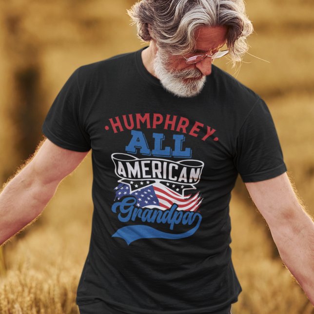 Camiseta Toda a família patriótica do avô americano 4 de ju (Criador carregado)