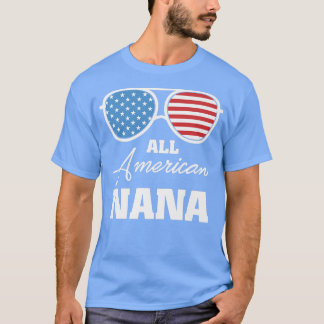 Camiseta Toda a Nana Americana Avó 4 de julho Matando Famíl