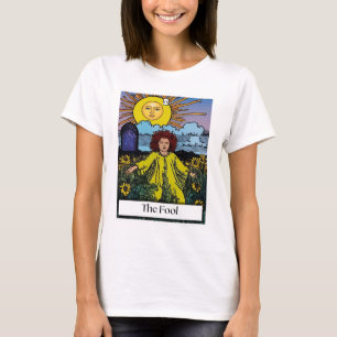 Camiseta Toda a nova Design da placa de Tarot "O Tolo"