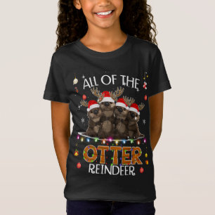 Camiseta Toda a Rena Otter Natal Engraçada