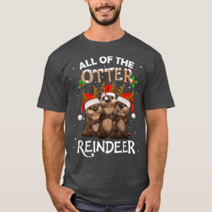 Camiseta Toda a Rena Otter Natal Engraçada