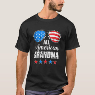 Camiseta Toda A Vovó Americana É A Bandeira Da Correspondên