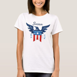 Camiseta Toda Águia Americana e Patriótica