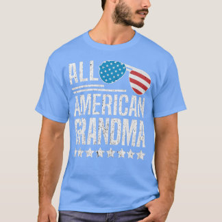 Camiseta Toda Avó Americana 4 De Julho Estados Unidos Matan