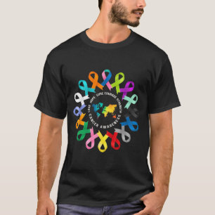 Camiseta Toda Consciencialização do Cancro Fita de Combate