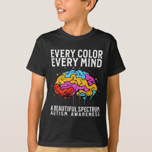 Camiseta Toda Cor Toda Mente Conscientização do Autismo Apo