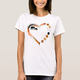 Camiseta Toda Elefante Importa Patas de Elefante Coração Do