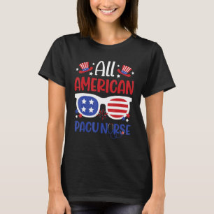 Camiseta Toda Enfermeira Americana Pacu Em 4 De Julho Patri