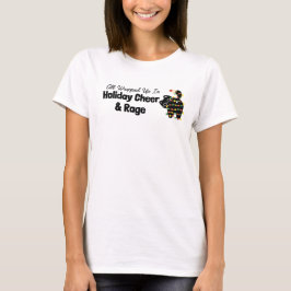 Camiseta Toda Envolta em Alegria e Raiva de Fim de Ano com
