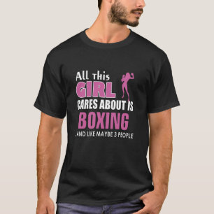 Camiseta Toda Essa Garota Se Preocupa Com O Boxing