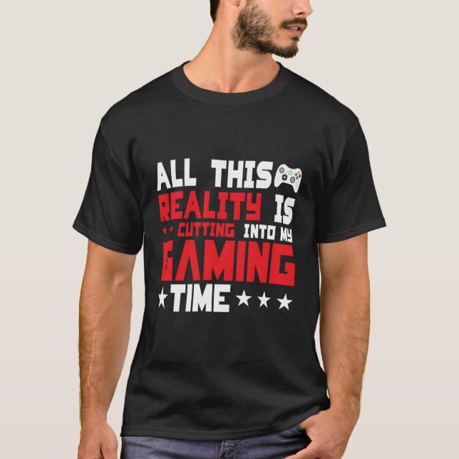 Camiseta Toda Essa Realidade Está Cortando Para O Meu Tempo (Frente)