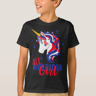 Camiseta Toda garota americana bandeira dos eua 4 de julho