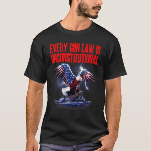 Camiseta Toda Lei De Arma É Inconstitucional, Usa Eagle seg
