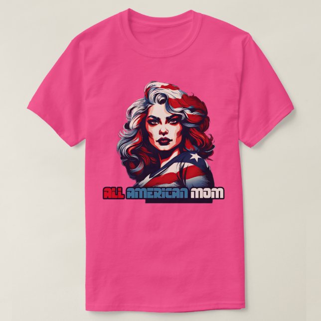 Camiseta Toda mãe americana (Frente do Design)