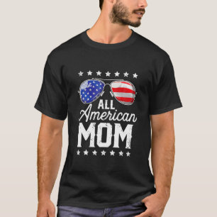 Camiseta Toda Mãe Americana 4 De Julho Dia de as mães Women