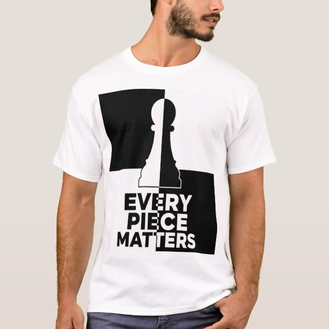 Camiseta Toda Peça Importa Peão de Xadrez (Frente)