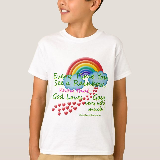 Camiseta Toda vez que você vê um arco-íris (Frente)