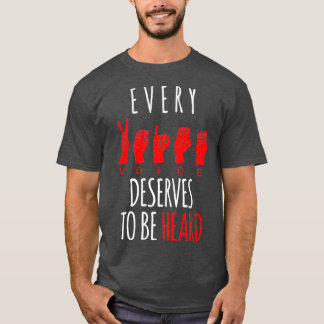 Camiseta Toda Voz Merece Ser Ouvida O Orgulho Dos Surdos