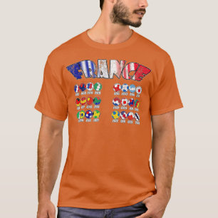 Camiseta Todas as 24 equipes nacionais de futebol na Franç