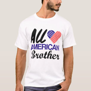 Camiseta Todas as bandeiras americanas do irmão americano q