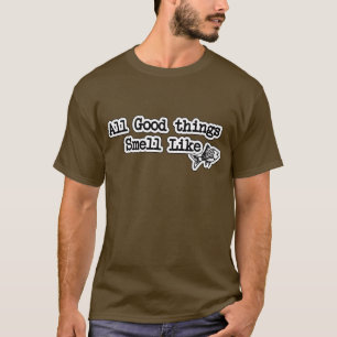 Camiseta Todas As Boas Coisas Cheiram A Pesca Engraçada De 