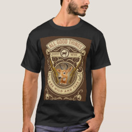 Camiseta Todas as coisas boas são T-Shirt livre e selvagem