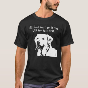 Camiseta Todas As Comidas Devem Ir Ao Laboratório Para Test