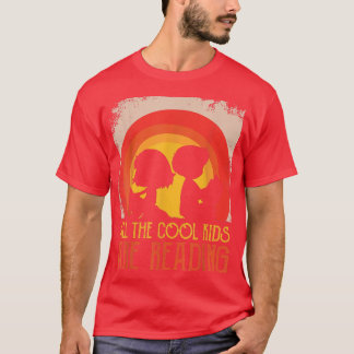 Camiseta Todas as crianças Legal estão lendo o livro Vintag