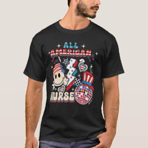 Camiseta Todas as enfermeiras americanas 4 de julho Patriót