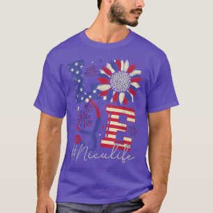 Camiseta Todas as Enfermeiras Americanas Scrub Memorial Day