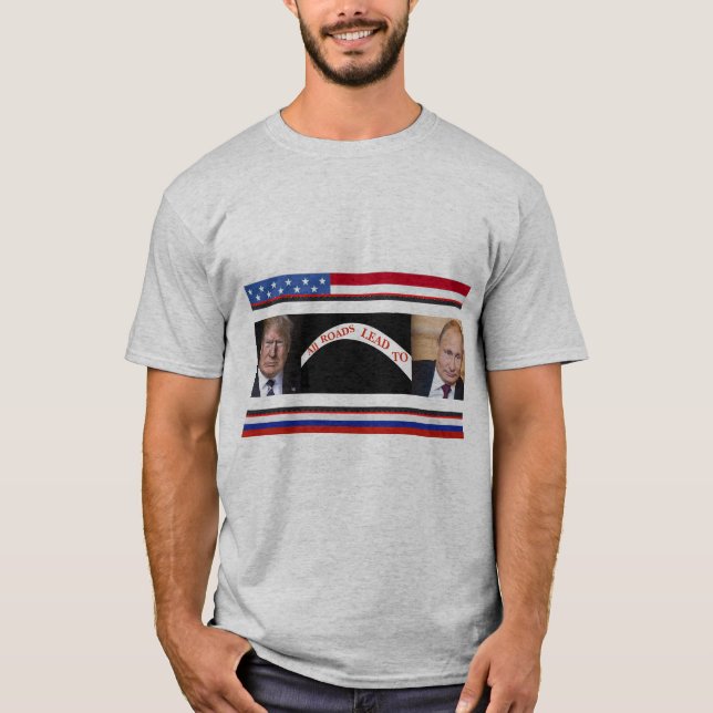 Camiseta Todas as Estradas Levam a Putin T-Shirt (Frente)