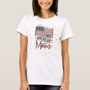 Camiseta Todas as Estrelas Douradas da bandeira americana